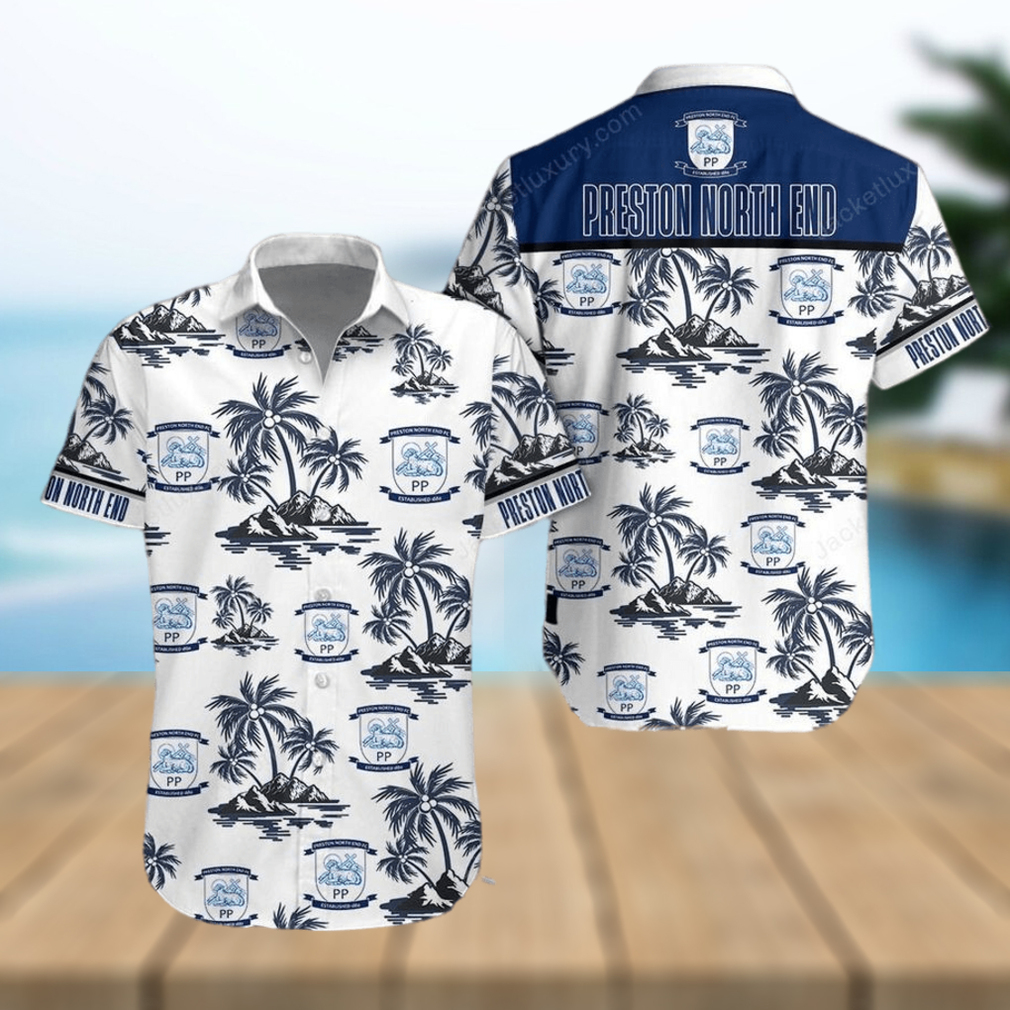 Preston North End F C Button Up Shirt Hawaiian Shirt - Limotees