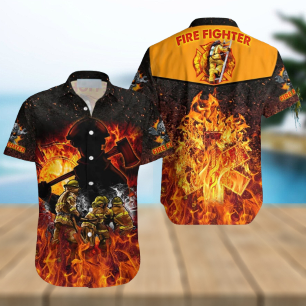 Proud of Firefighter Aloha Hawaiian Shirt - Limotees