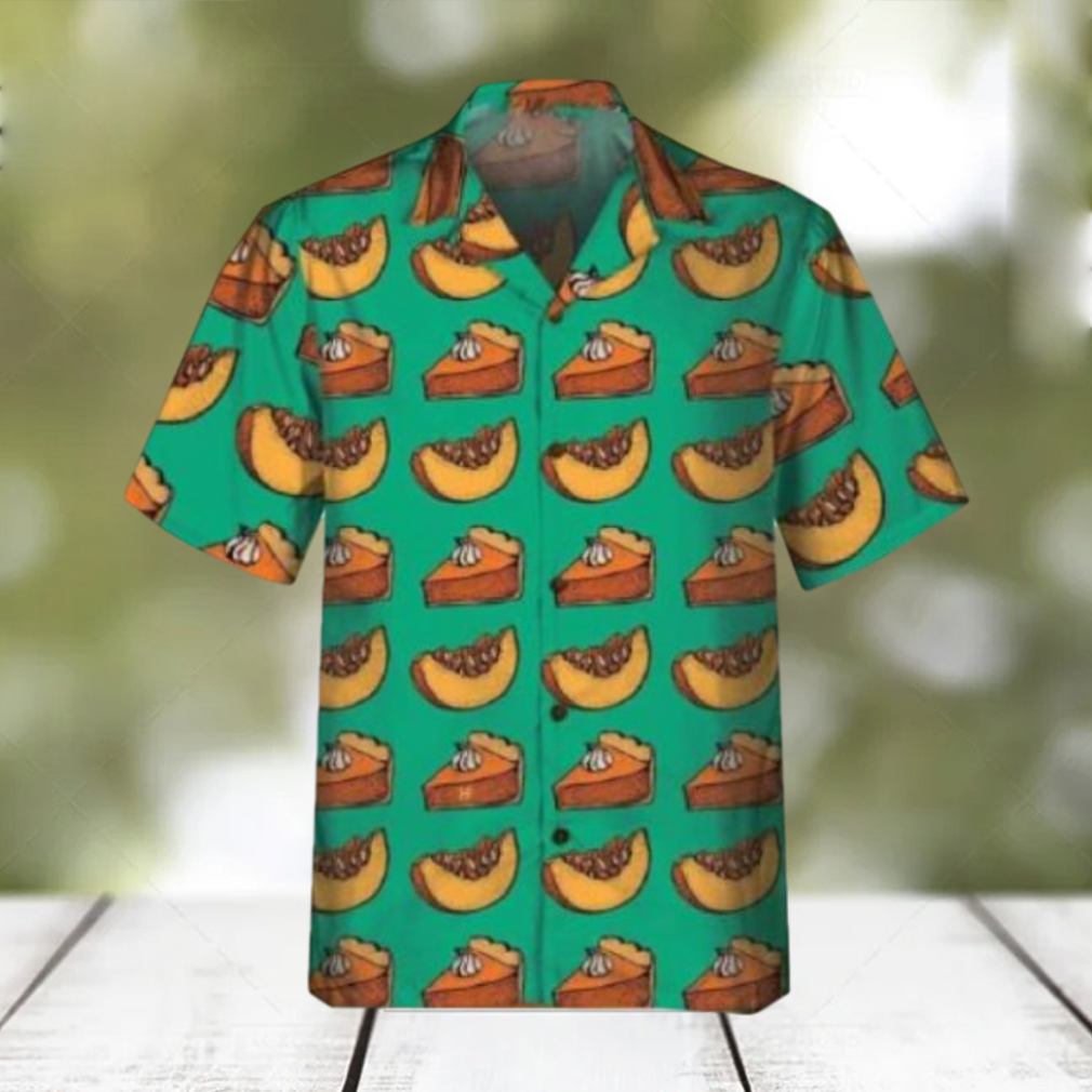 Pumpkin Pie Cream Thanksgiving Hawaiian Shirts Thanksgiving Outfit Ideas Men Gifts - Limotees