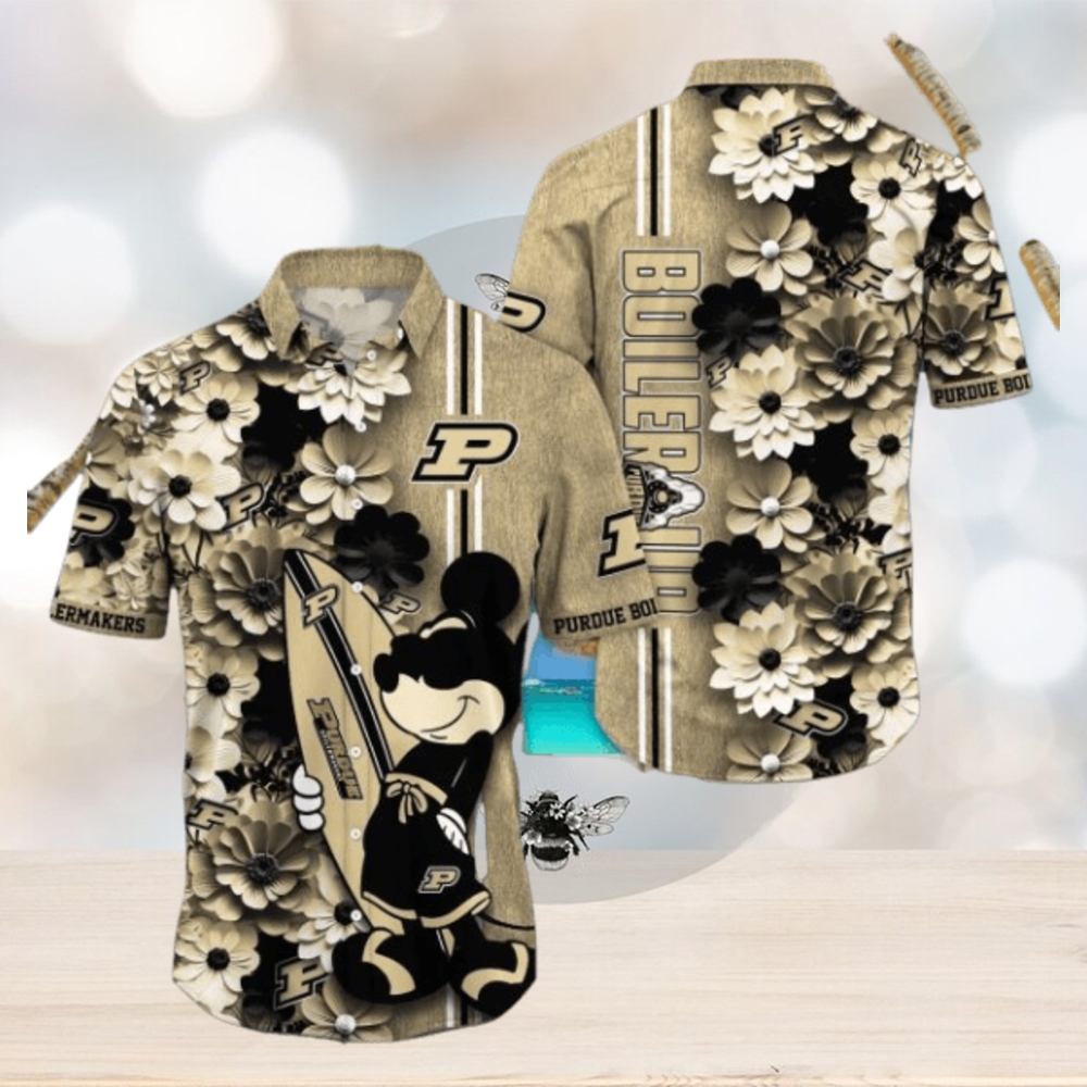 Purdue Boilermakers Hawaiian Shirt Mickey Love Surfing Trending Summer Gift - Limotees