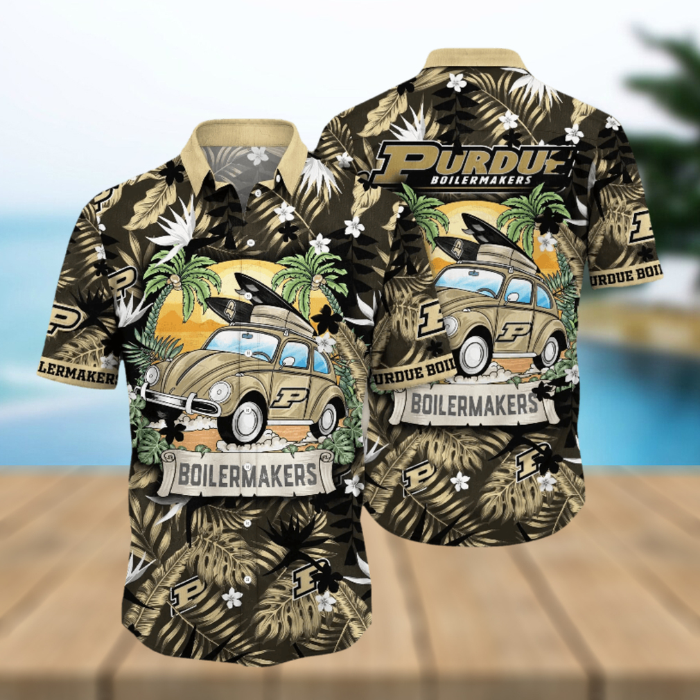 Purdue Boilermakers NCAA Hawaiian Shirt Hammockstime Aloha Shirt - Limotees