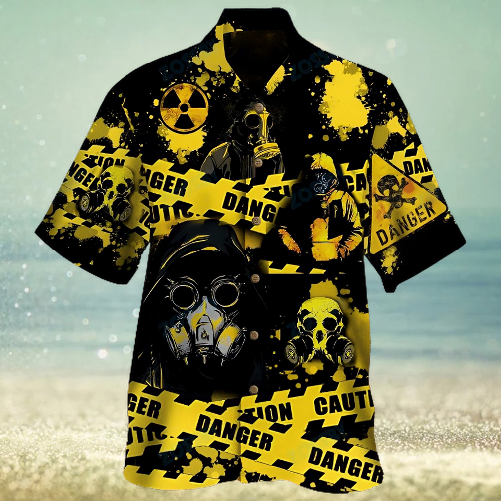 Radiation Totally Rad Yellow Awesome Design Unisex Hawaiian Shirt - Limotees