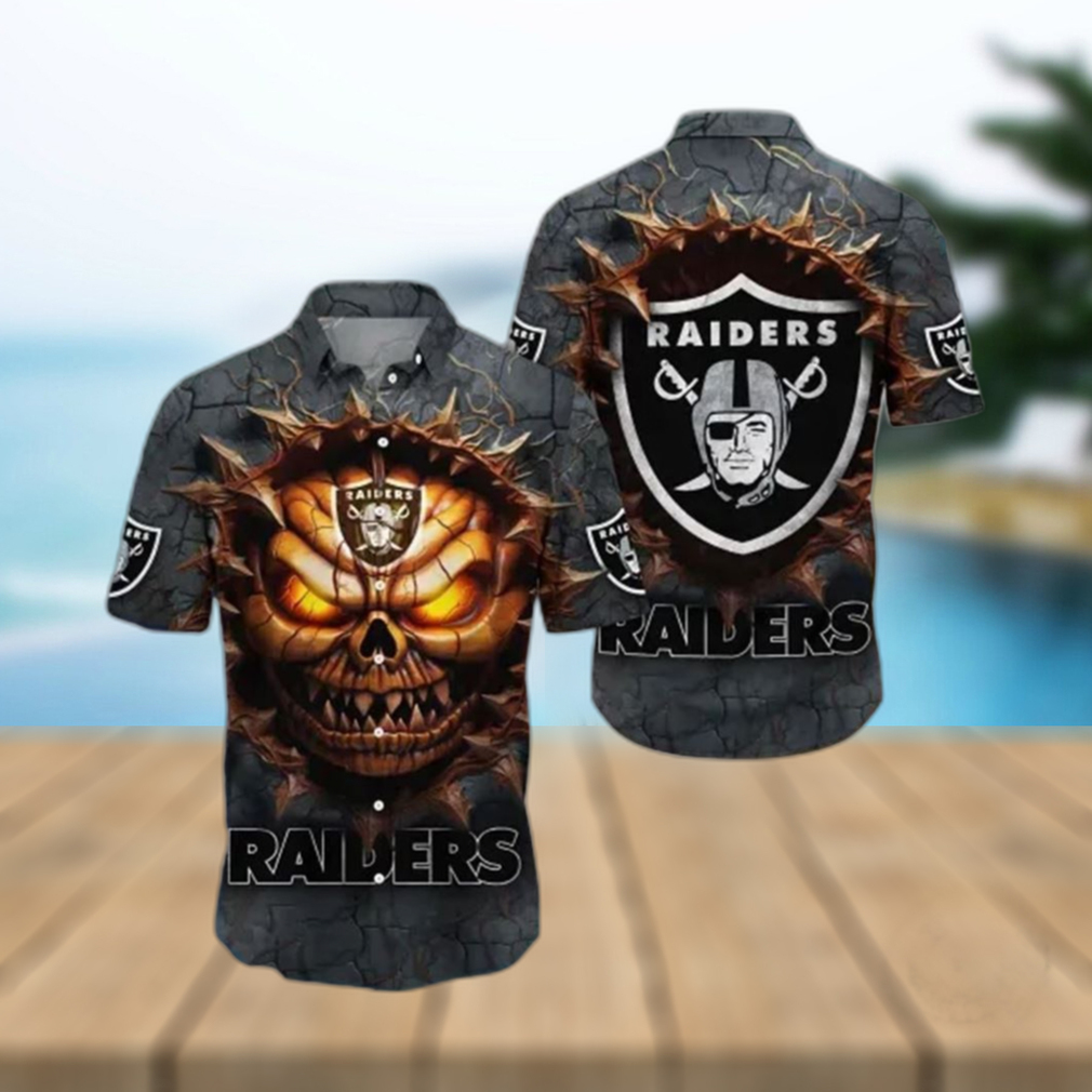 Raiders Hawaiian Shirt Halloween Horror Skull A Must Have For Any Halloween Party - Limotees