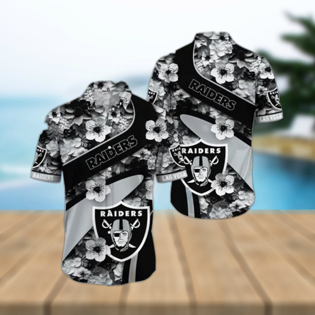 Raiders Hawaiian Shirt Skull And Flower For Those Who Love To Stand Out - Limotees