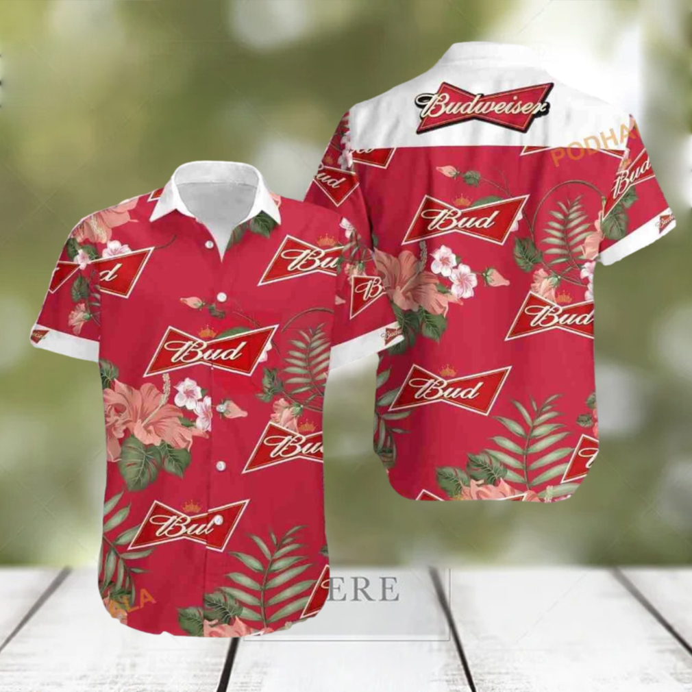 Red Hibiscus Flower Aloha hawaiian Shirt - Limotees