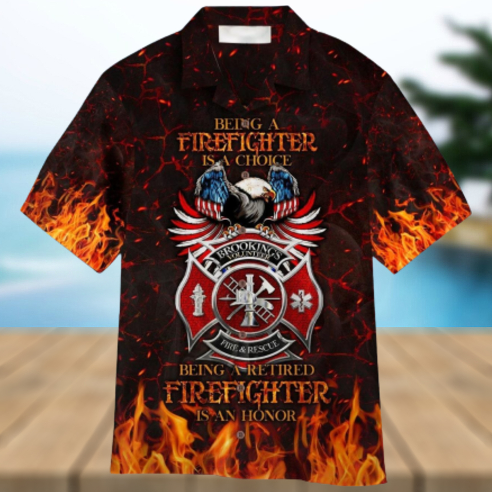 Retired Firefighter Aloha Hawaiian Shirt For Men and Women - Limotees