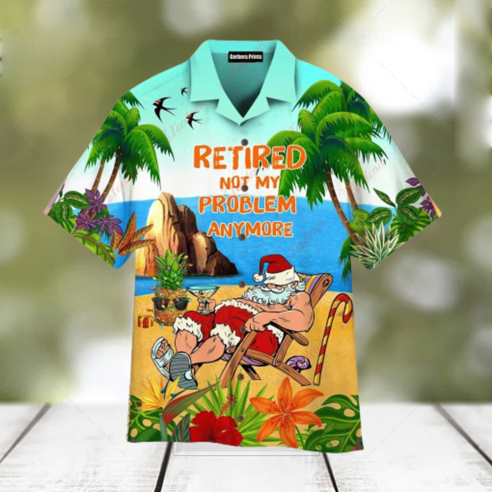 Retired Santa July Festive Hawaiian Shirt - Limotees