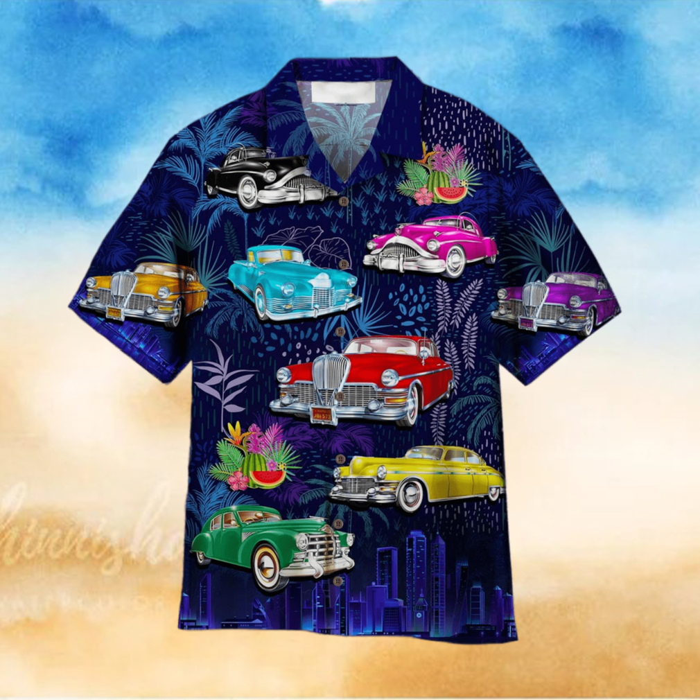 Retro Car Aloha Hawaiian Shirt Summer Gift Beach Shirt - Limotees