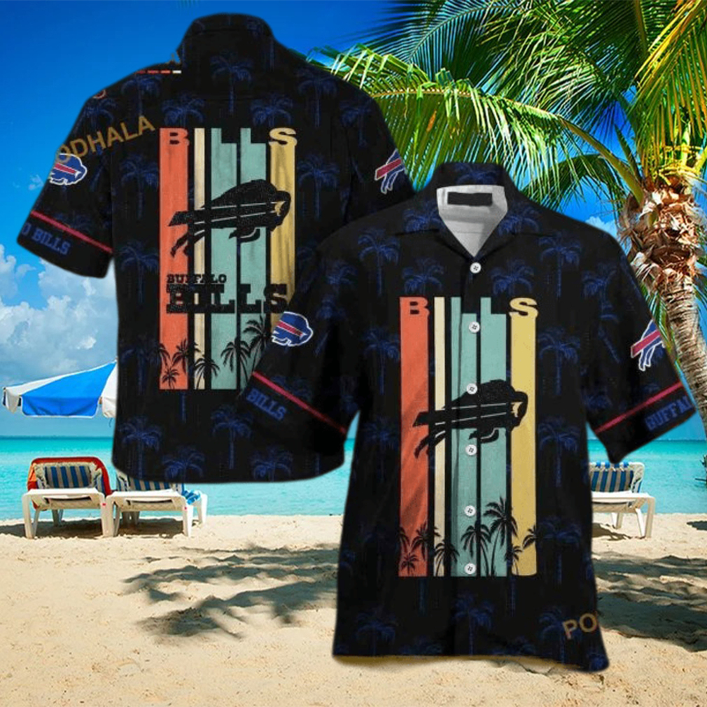 Retro NFL Buffalo Bills Funny Hawaiian Shirt Gift For Beach Vacation - Limotees