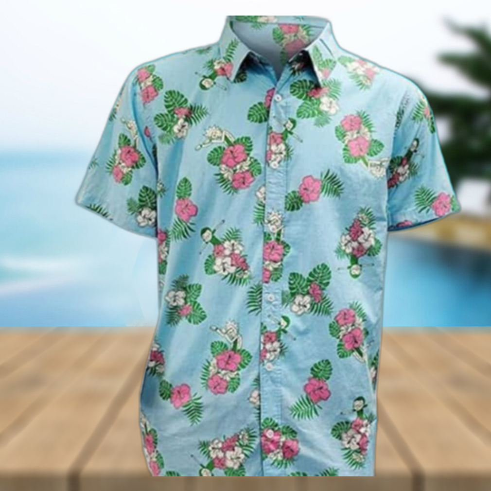 Rick And Morty Hawaiian Shirt Tropical Palm Leaves Gift For Beach Holiday - Limotees