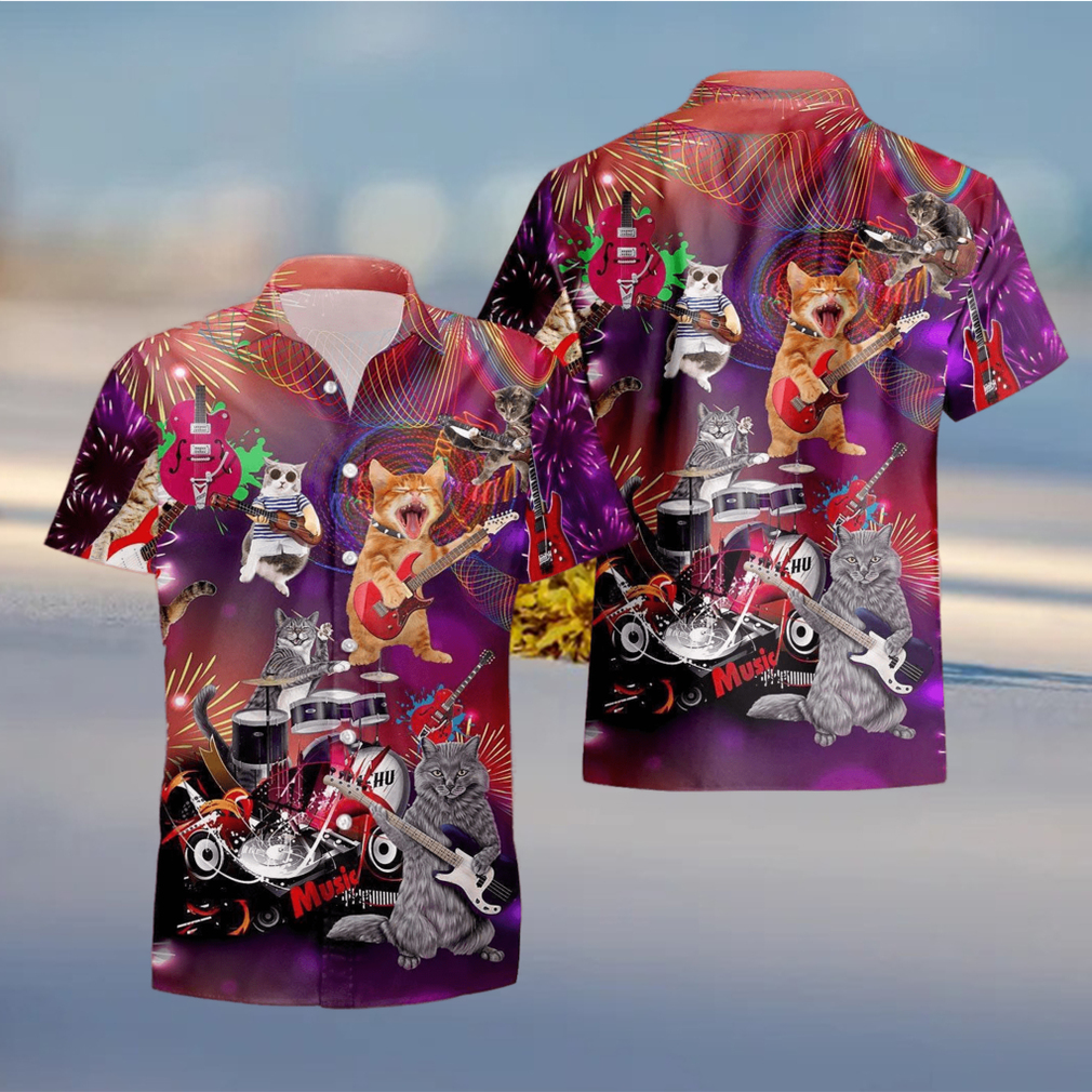 Rocker Cat Hawaii Shirt - Limotees