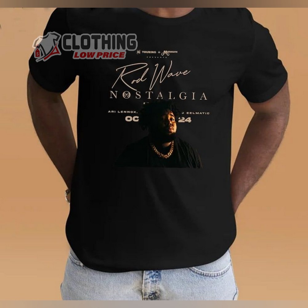 Rod Wave Nostalgia Tour T-Shirt, Rod Wave Tour 2024 Merch, Rod Wave Shirt, Rod Wave Fan Gift