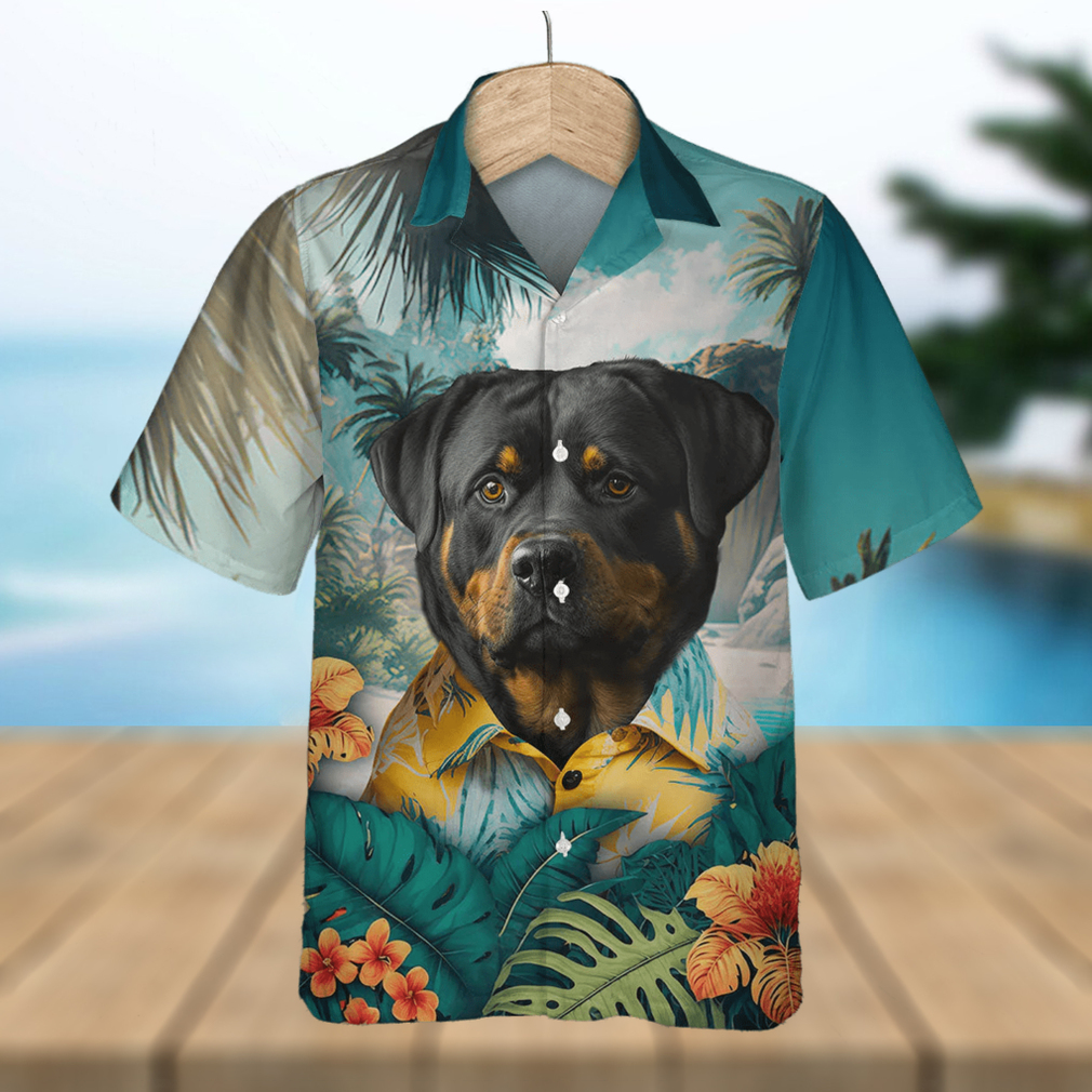 Rottweiler Strength 3D Hawaiian Shirt Tropical Beach Vibe - Limotees