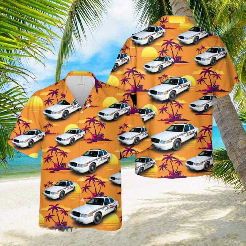 Royal Canadian Mounted Police Ford Crown Victoria Hawaiian Shirt Summner Vacation Shirt - Limotees