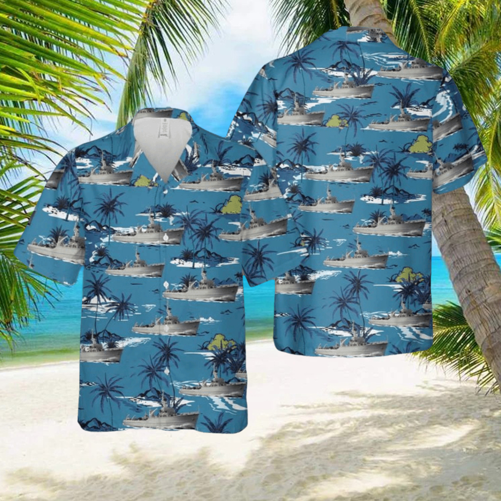 Royal Canadian Navy Bay class minesweeper Hawaiian Shirt Summner Vacation Shirt - Limotees