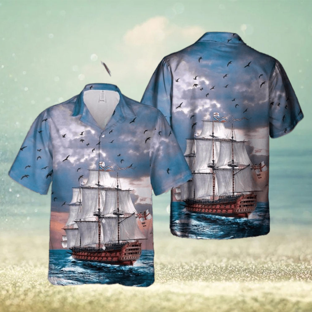 Royal Navy HMS Victory Hawaiian Shirt - Limotees