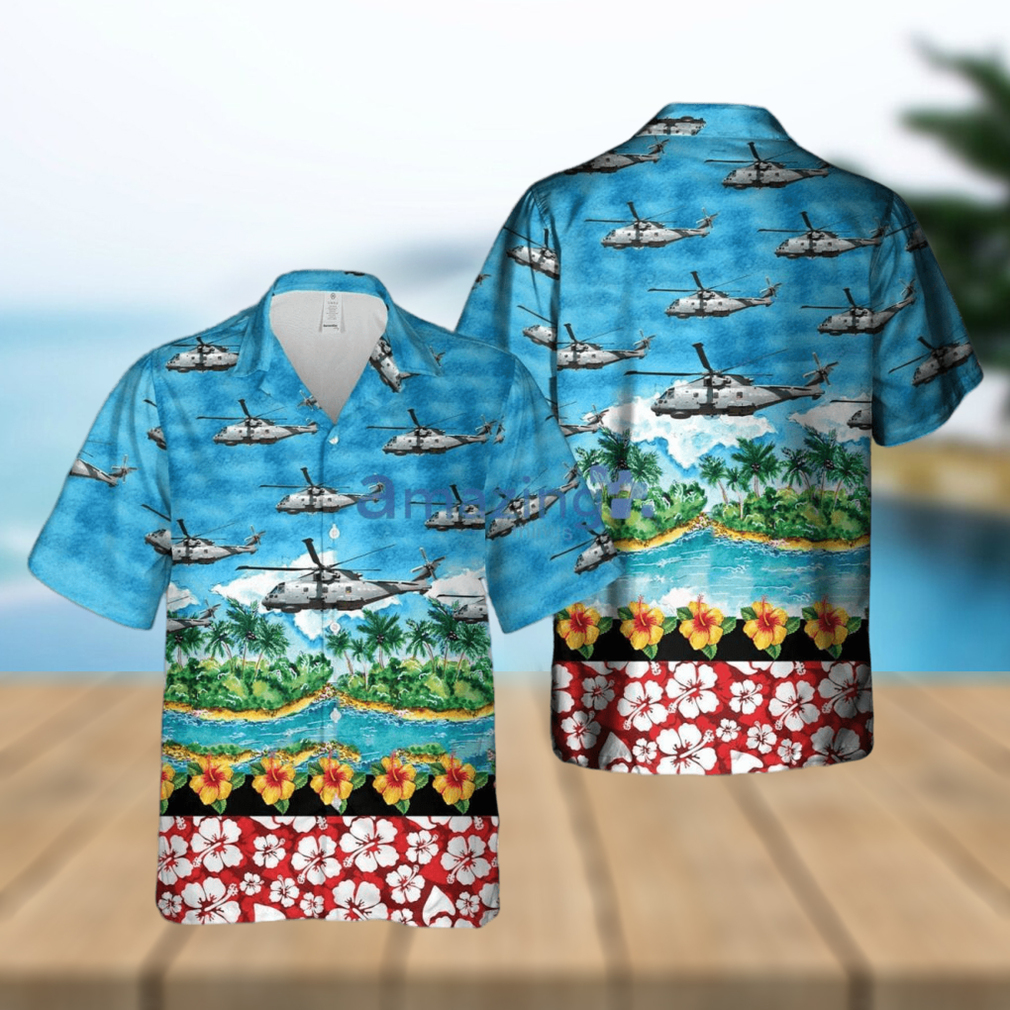 Royal Navy MERLIN HM MK2 Hawaiian Shirt Hawaiian Shirt - Limotees