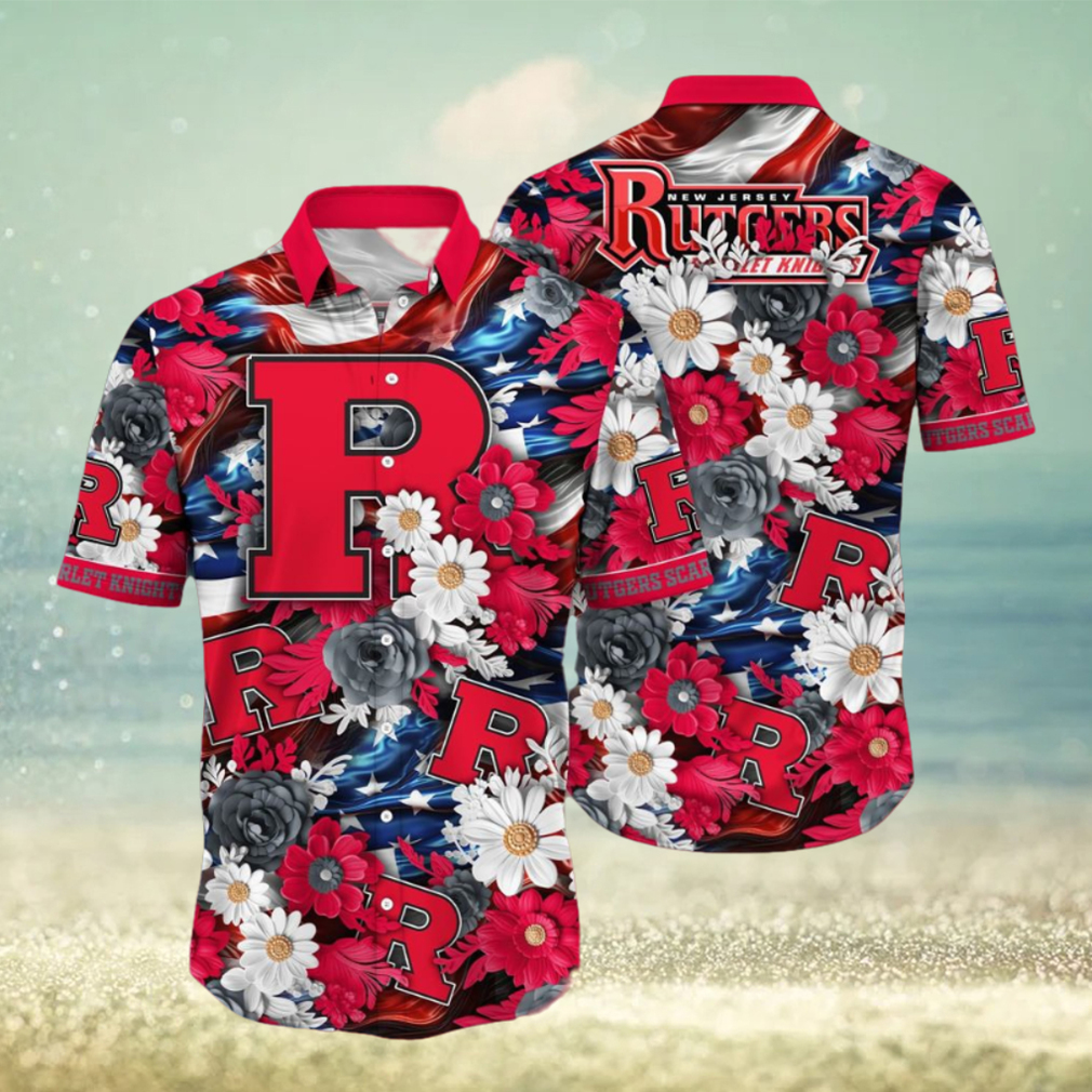 Rutgers Scarlet Knights NCAA3 Hawaii Shirt Independence Day - Limotees