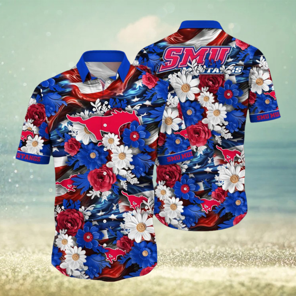 SMU Mustangs NCAA3 Hawaii Shirt Independence Day - Limotees