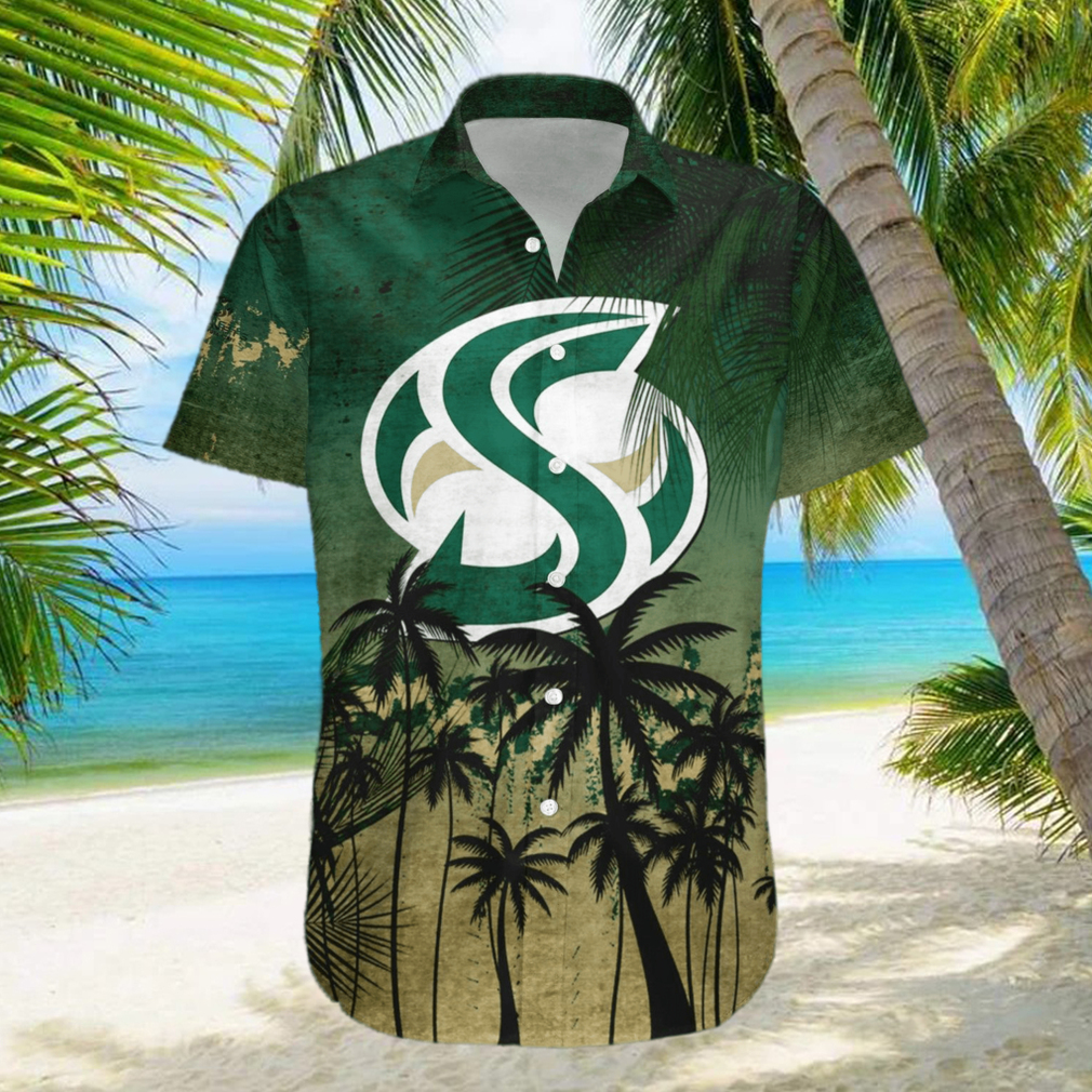 Sacramento State Hornets 3D Hawaiian Shirt Coconut Tree Tropical Grunge NCAA Summer Beach For Fans Gift hawaiian shirt - Limotees