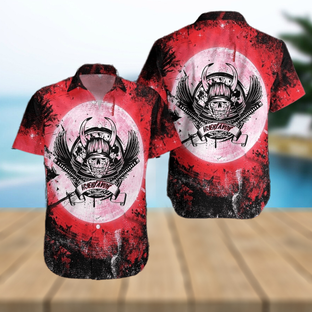 Samurai Skull Hawaiian Shirt - Limotees