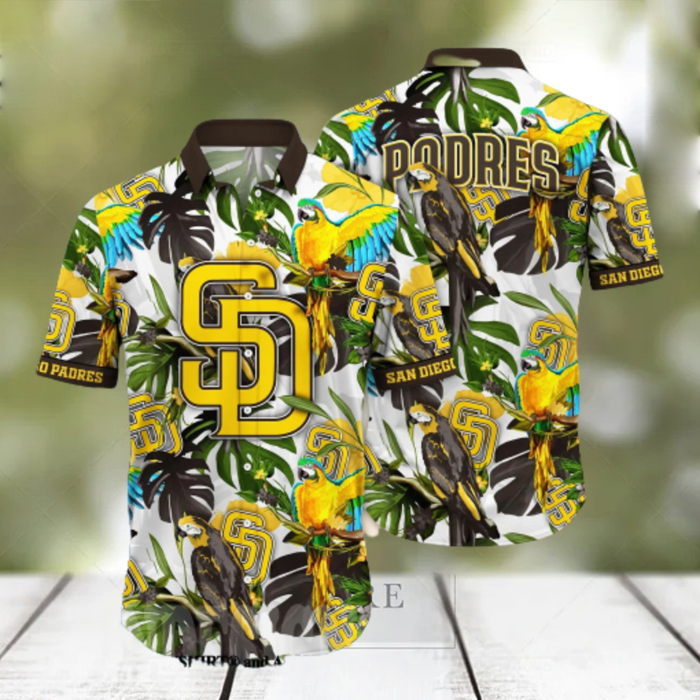 San Diego Padres MLB Flower All Over Print 3D Hawaiian Shirt - Limotees