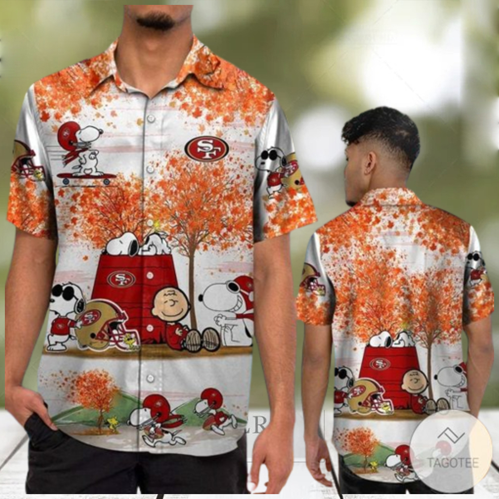 San Francisco 49Ers Snoopy Autumn Hawaiian Shirt - Limotees