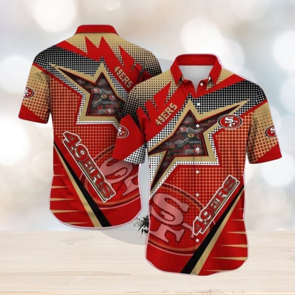 San Francisco 49ers NFL Hawaiian Shirt Beach Gift For Friend, NFL Hawaiian Shirt - Limotees