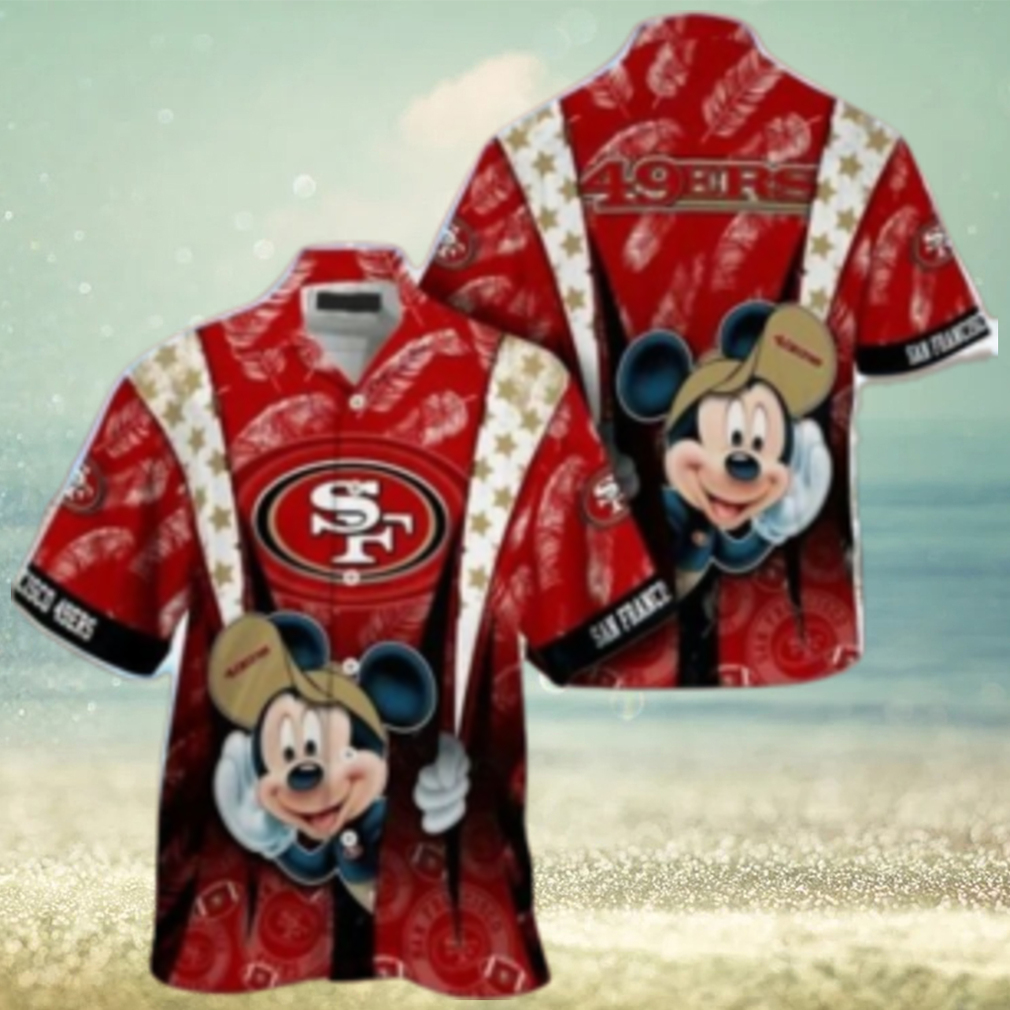 San Francisco 49ers nfl mickey mouse Hawaiian Shirt custom for fan - Limotees