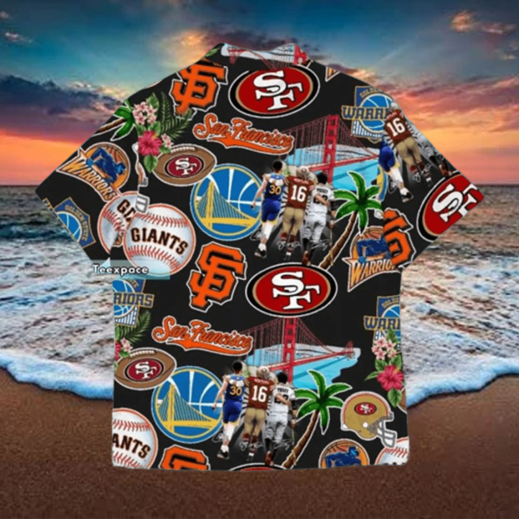 San Francisco City Of Champions Hawaiian Shirt 49ers Hawaiian Shirt Aloha Shirt Hawaiian Beach Short - Limotees