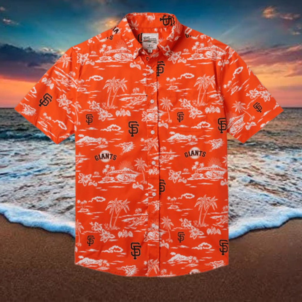 San Francisco Giants Kekai Performance Button Front Hawaiian Shirt Beach Summer Shirt 49ers Hawaiian Shirt - Limotees