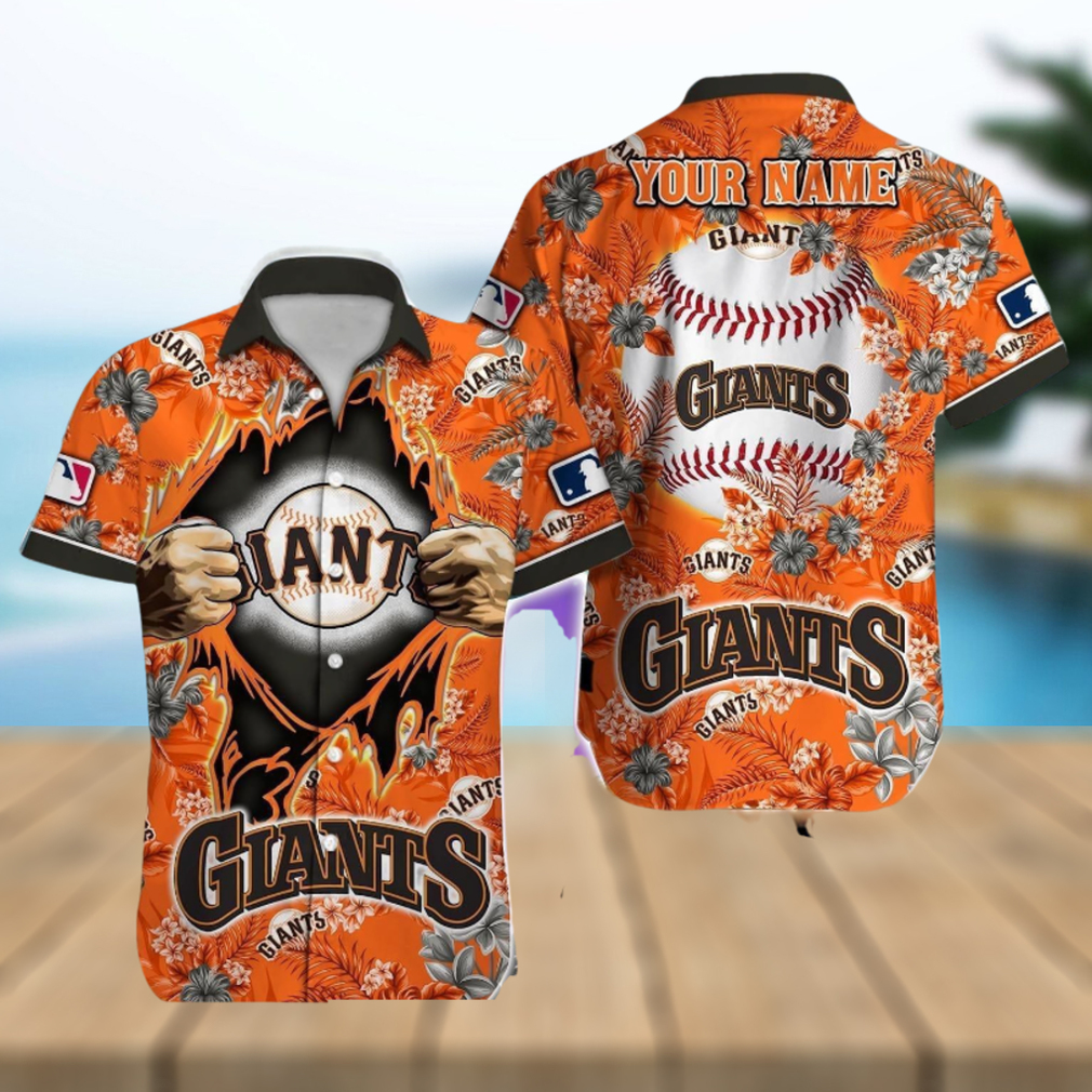 San Francisco Giants MLB Custom Name Aloha 3D Hawaiian Shirt Summer Gift - Limotees