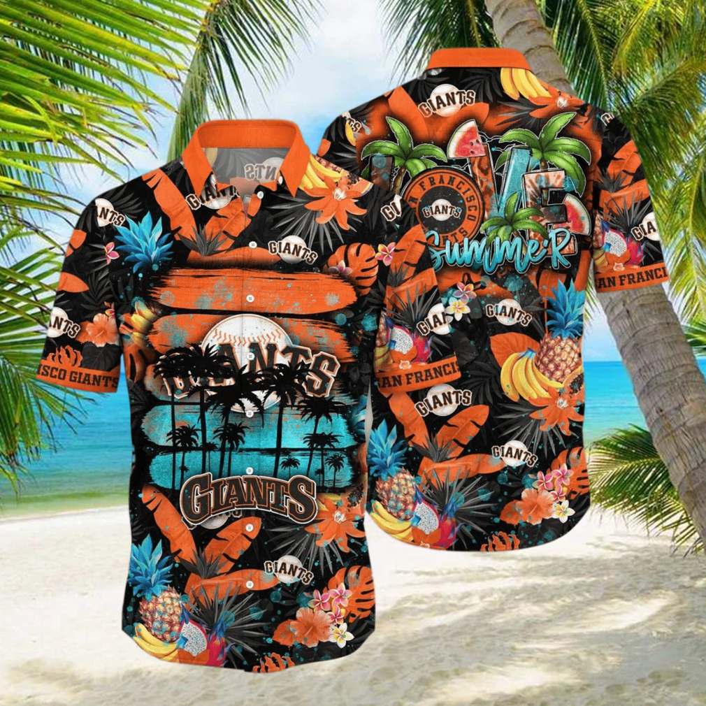 San Francisco Giants MLB Flower Hawaiian Shirt For Men Women Great Gift For Fans hawaiian shirt - Limotees