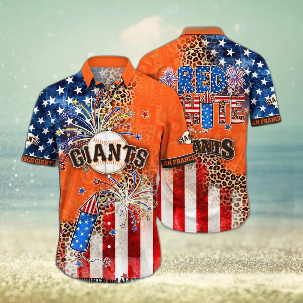 San Francisco Giants MLB Independence Day 3D Full Print Hawaiian Shirt - Limotees