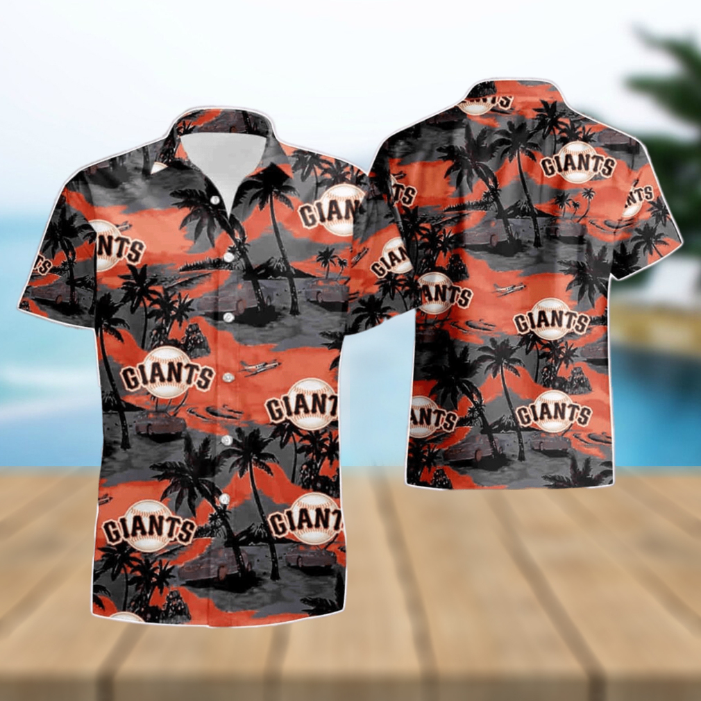 San Francisco Giants Mlb Tommy Bahama Summer Beach Hawaiian Shirt And Short - Limotees