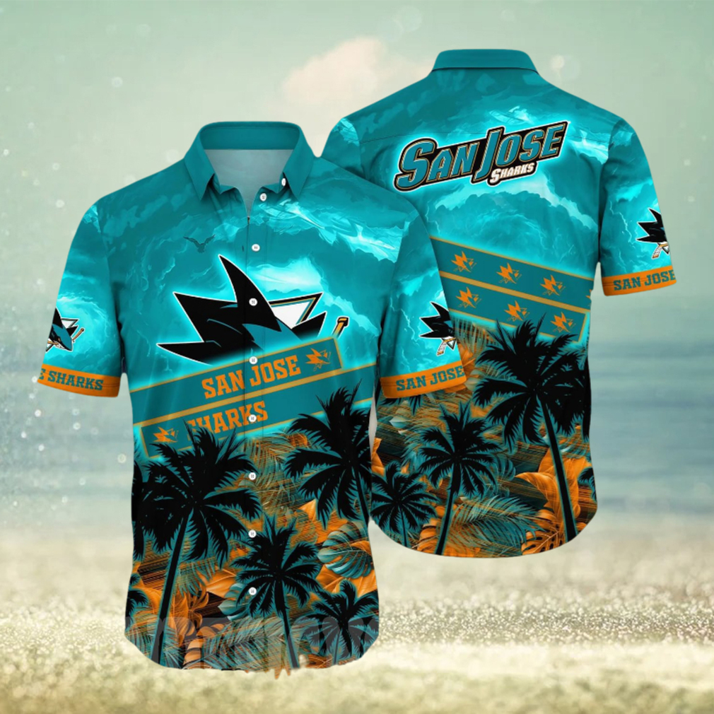 San Jose Sharks NHL Flower Unisex Hawaiian Shirt - Limotees