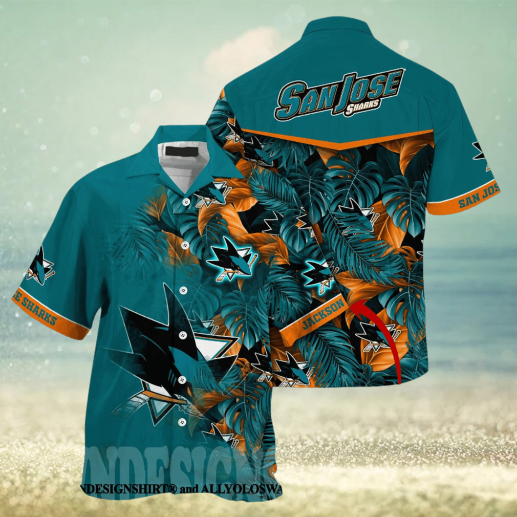 San Jose Sharks NHL Summer All Over Print Hawaiian Shirt - Limotees