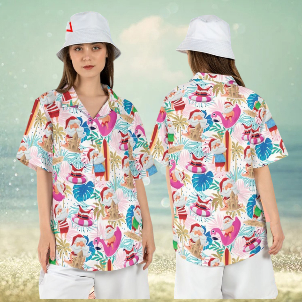 Santa Claus Flamingo Hawaiian Shirt - Limotees