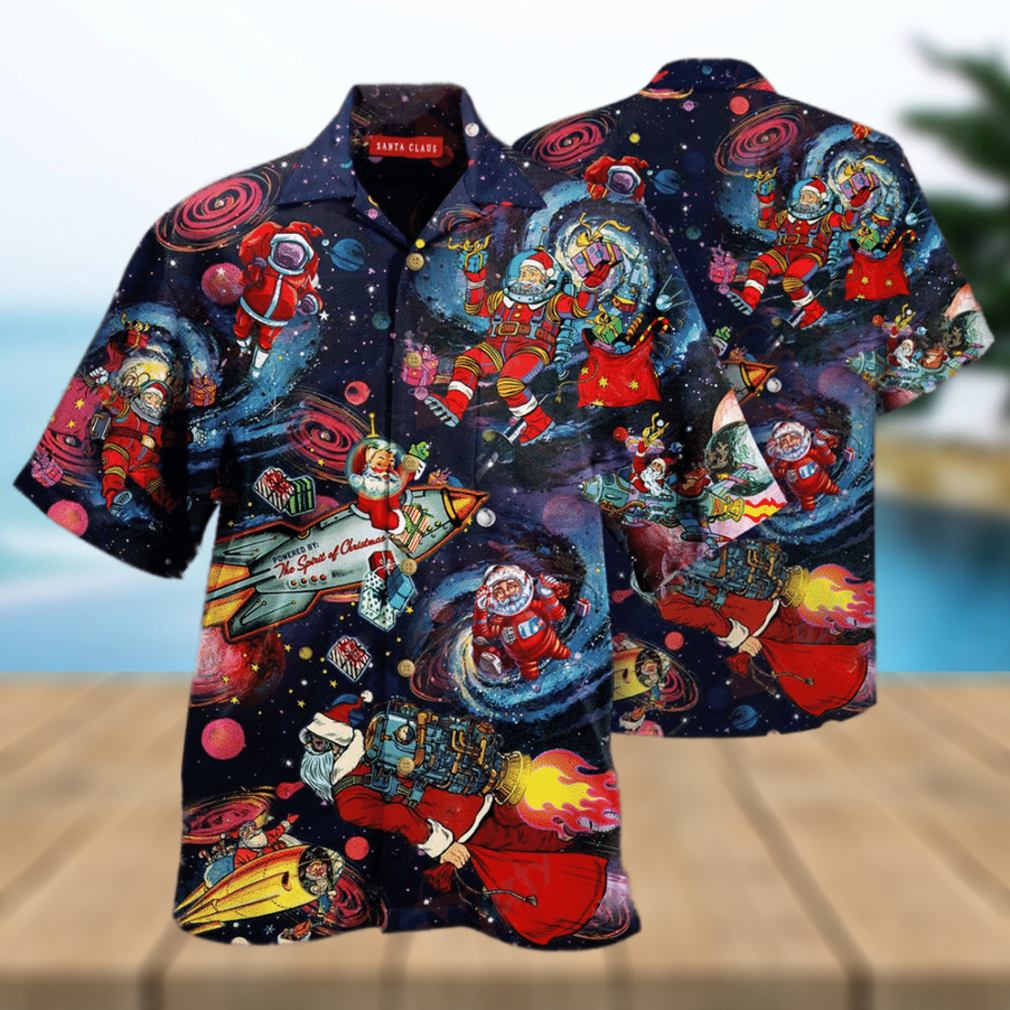 Santa In The Space Hawaiian Shirt - Limotees