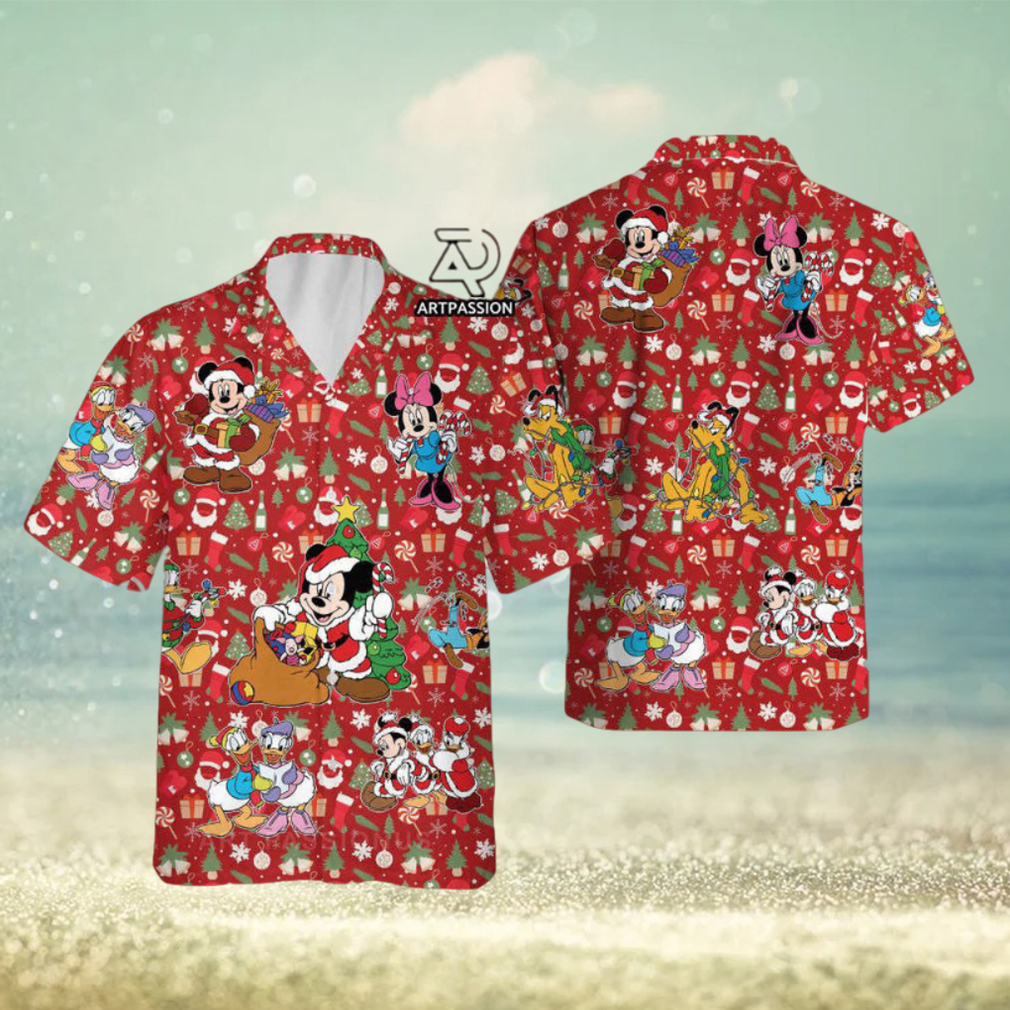 Santa Mickey Hawaiian Shirt - Limotees