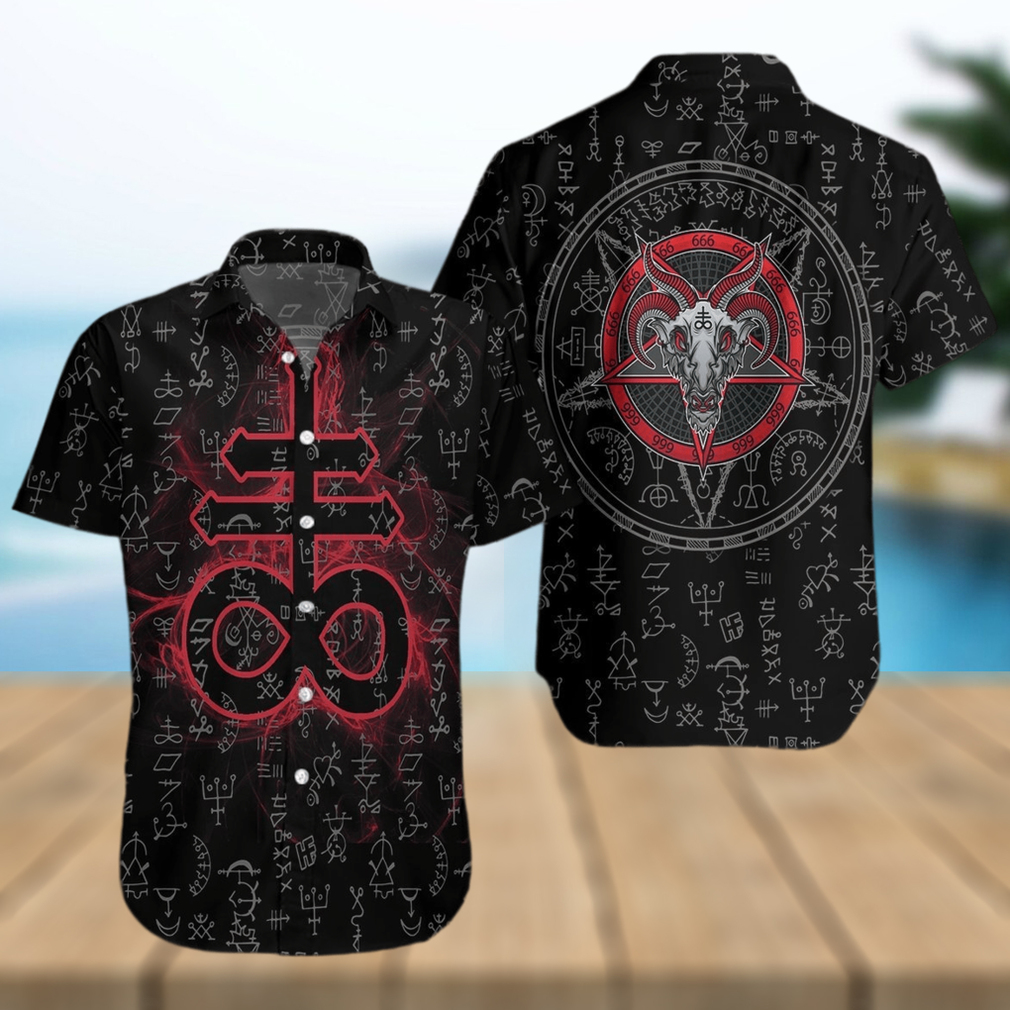 Satanism Magic Circle Hawaiian Shirt - Limotees