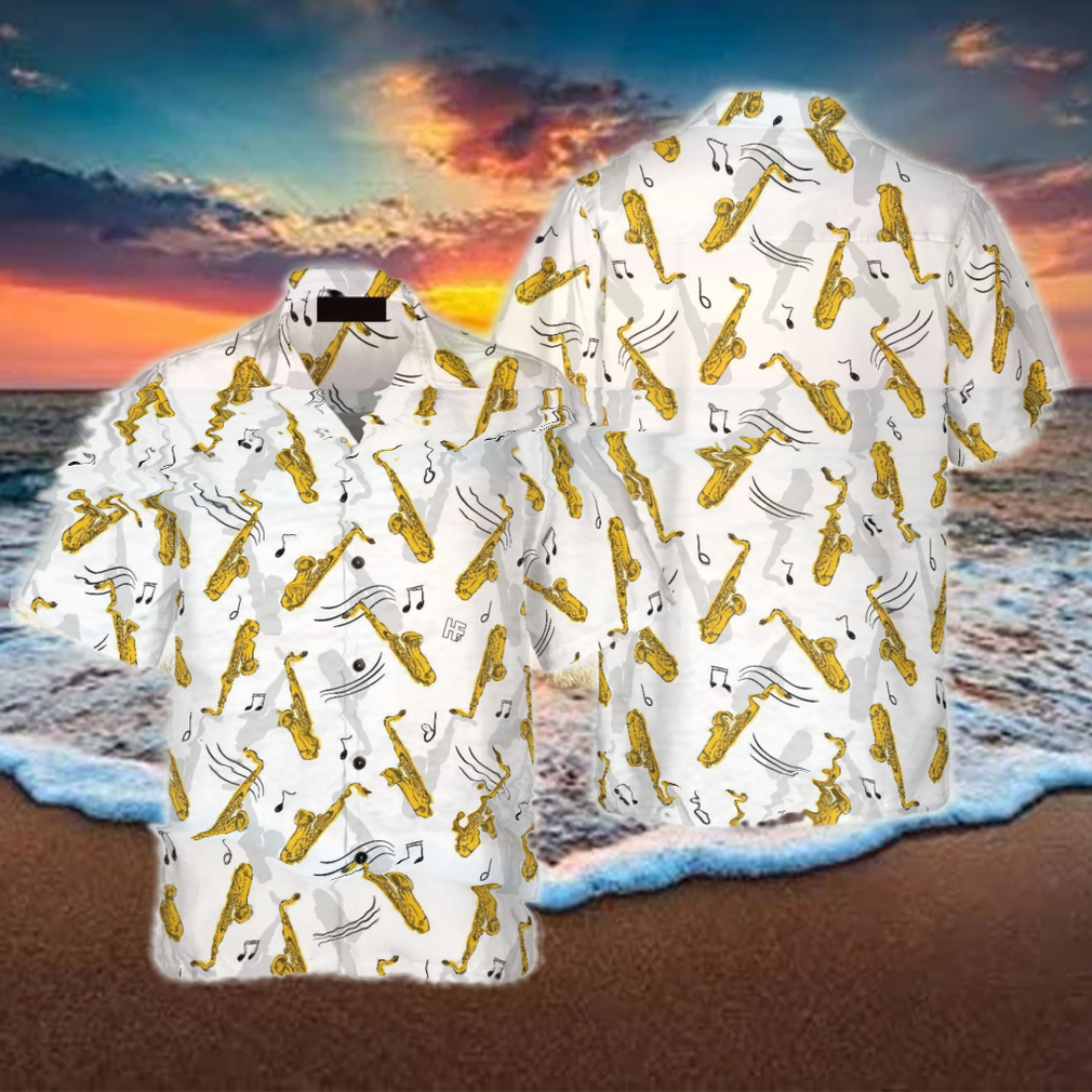 Saxophone Seamless Pattern Hawaiian Shirt Idea Summer Gift For Men And Women - Limotees