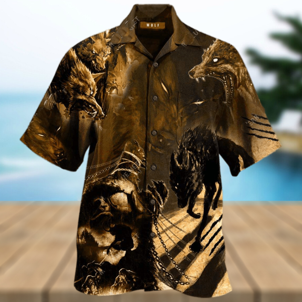 Scary Black Wolf Hawaiian Shirt - Limotees