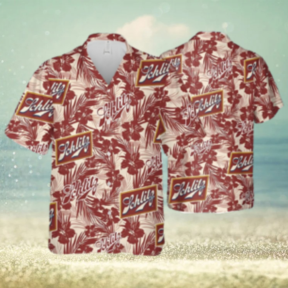 Schlitz Beer Hawaiian Shirt Tropical Flower Pattern Beach Lovers Gift - Limotees