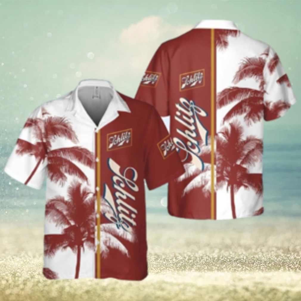 Schlitz Beer Palm Tree All Over Print Hawaiian Shirt - Limotees