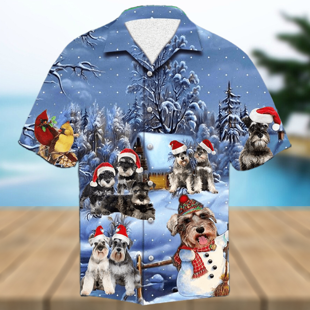 Schnauzer Christmas Hawaiian Shirt - Limotees