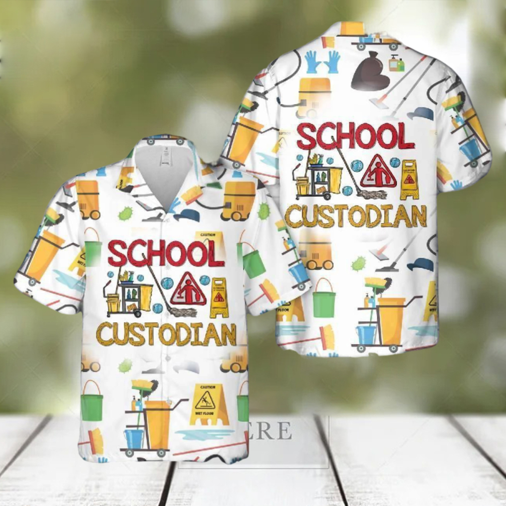 School Custodian Hawaiian Shirt - Limotees