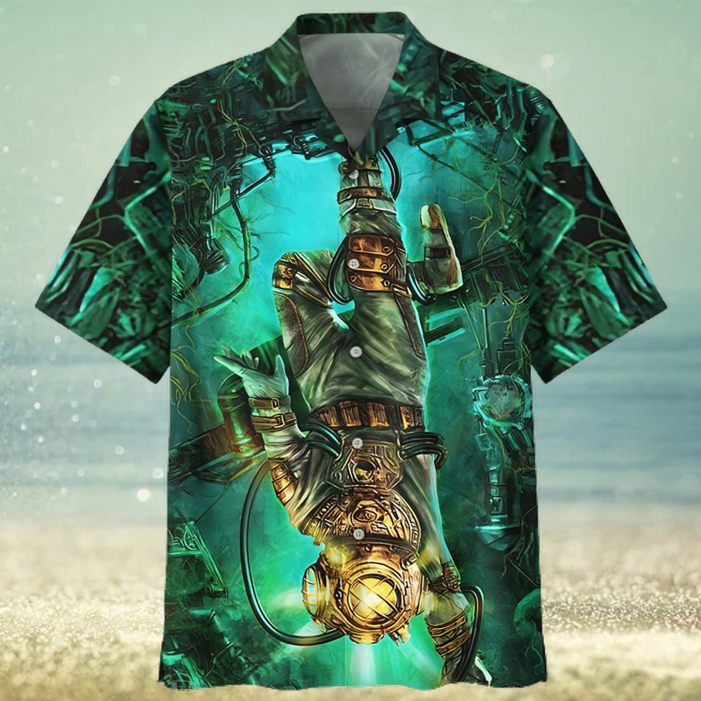 Scuba Diving Blue Amazing Design Unisex Hawaiian Shirt - Limotees