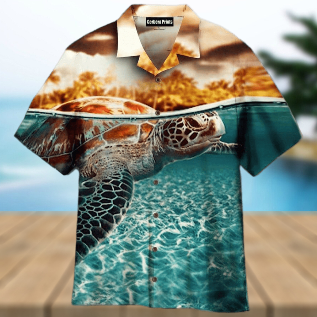 Sea Turtle Swimming Aloha 3D Hawaiian Shirt Gift For Men And Women - Limotees