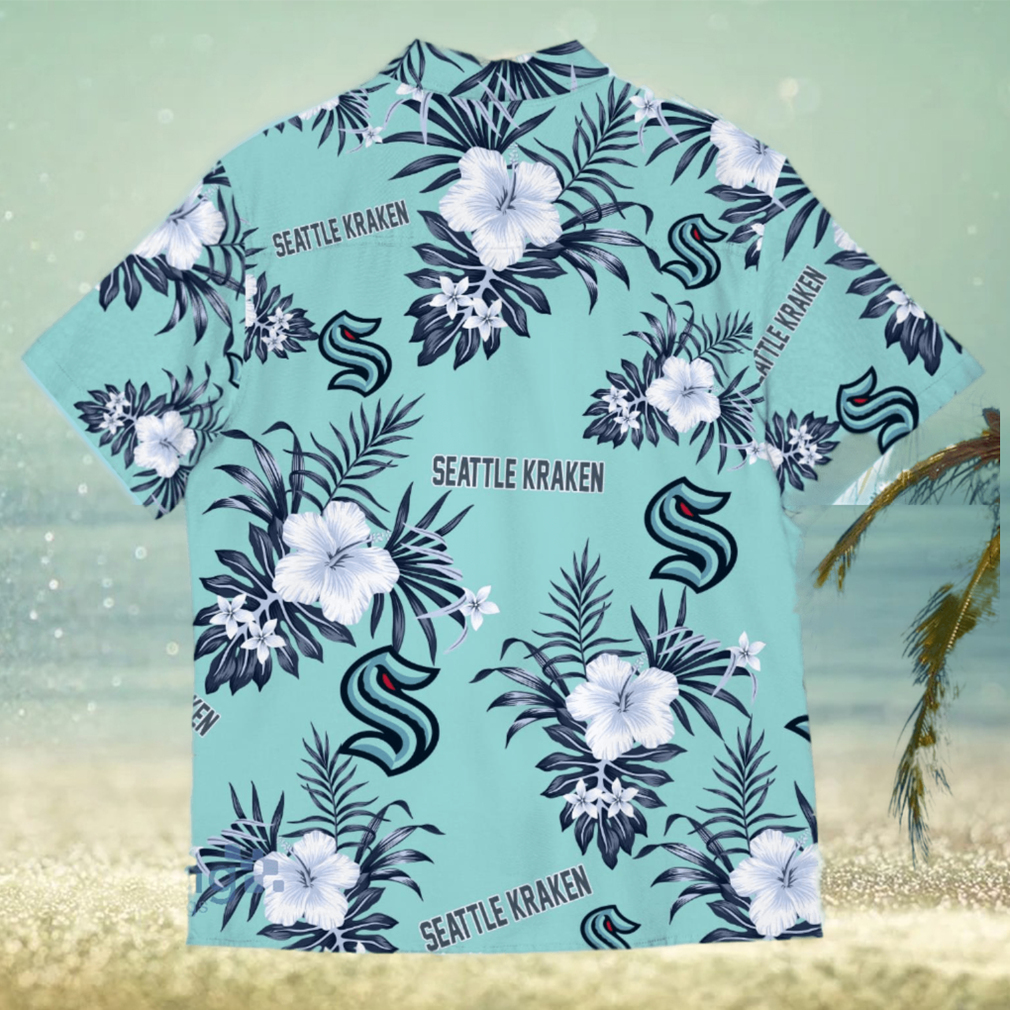 Seattle Kraken Sport Hibiscus Lover Tropical Hawaiian Shirt - Limotees